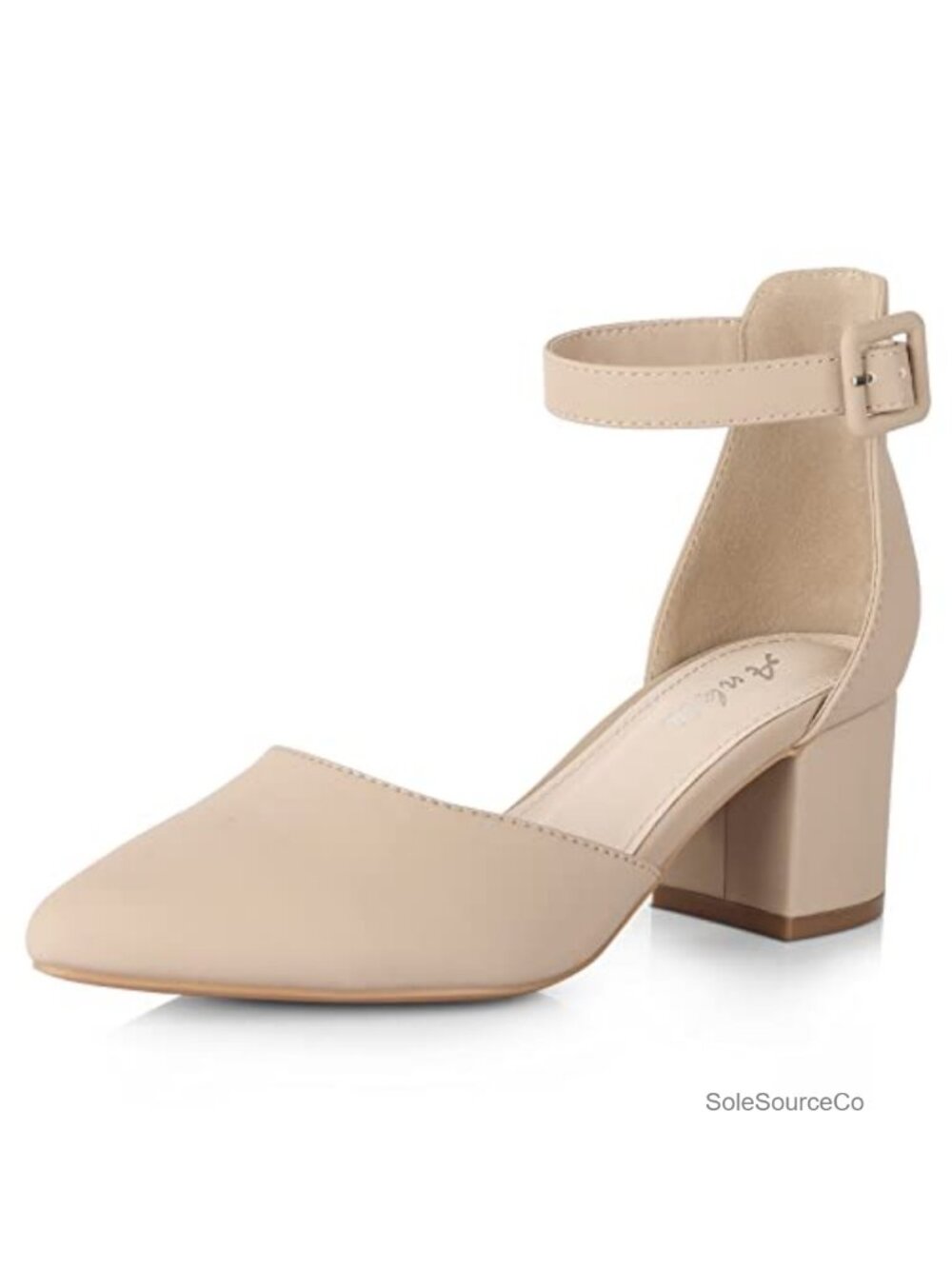 2.25" Block Heel PU Pumps for Women